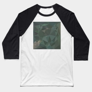 Light Sea Green Abstract Low Polygon Background Baseball T-Shirt